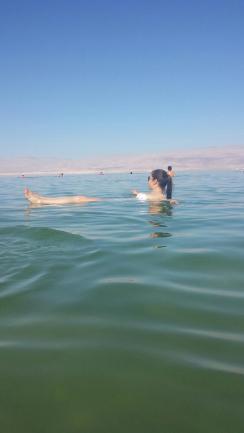 29a.Floating in The Dead Sea